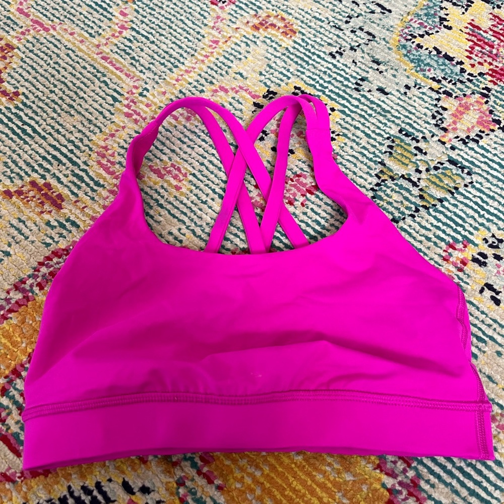 Size 2 lululemon hot pink bra